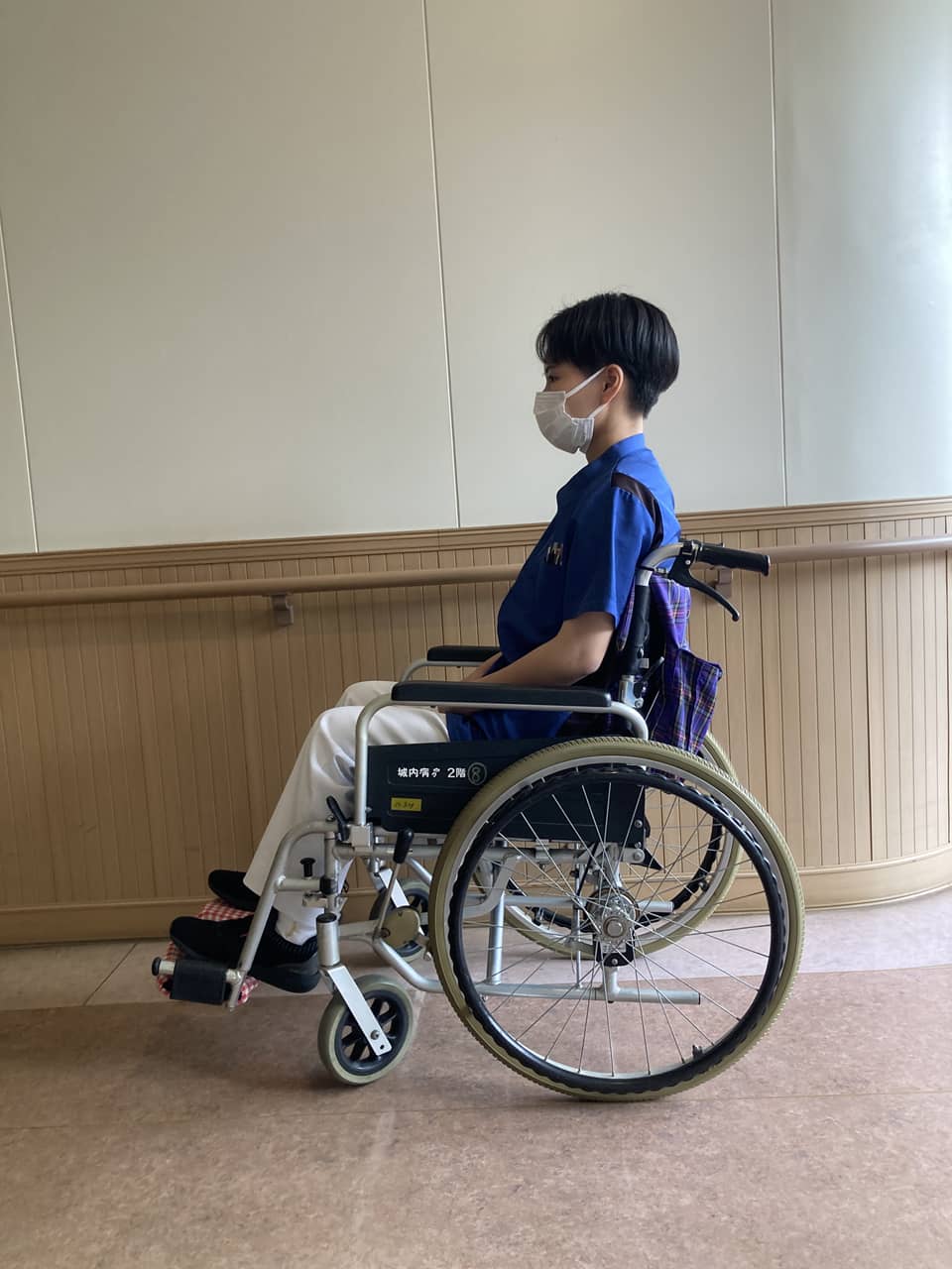 簡易モジュラータイプによる車椅子適合後の写真