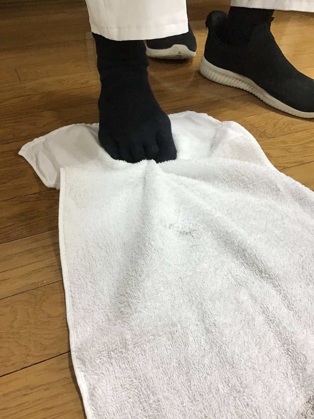 シンスプリント予防の足指のストレッチ