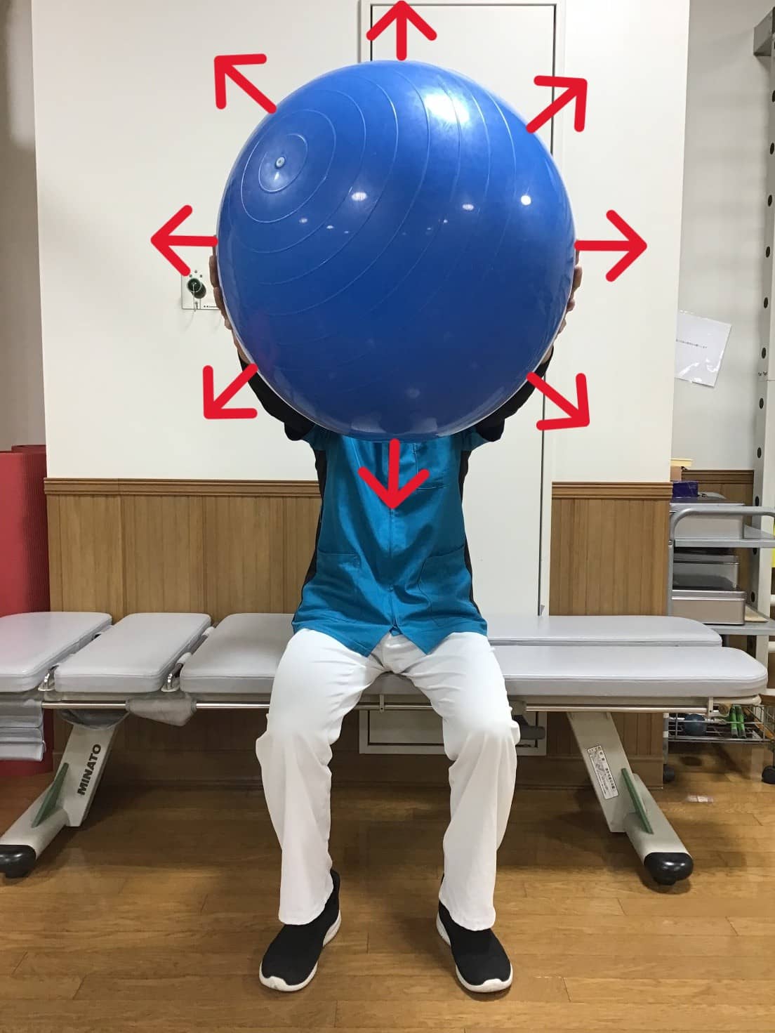シンスプリント予防のバランスボールを用いた体幹トレーニング