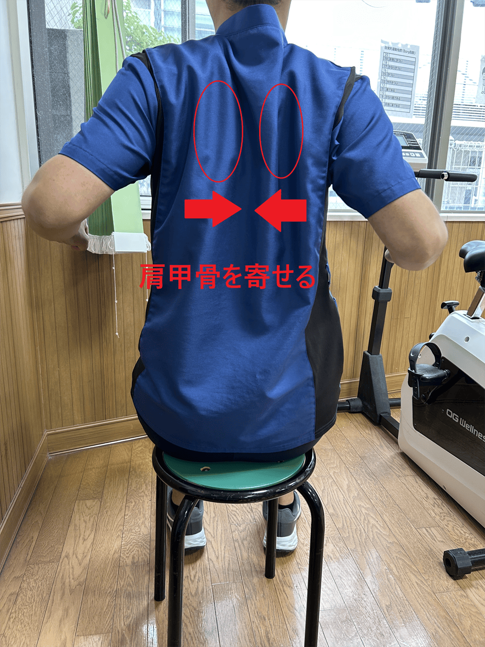 肩甲骨寄せ運動2