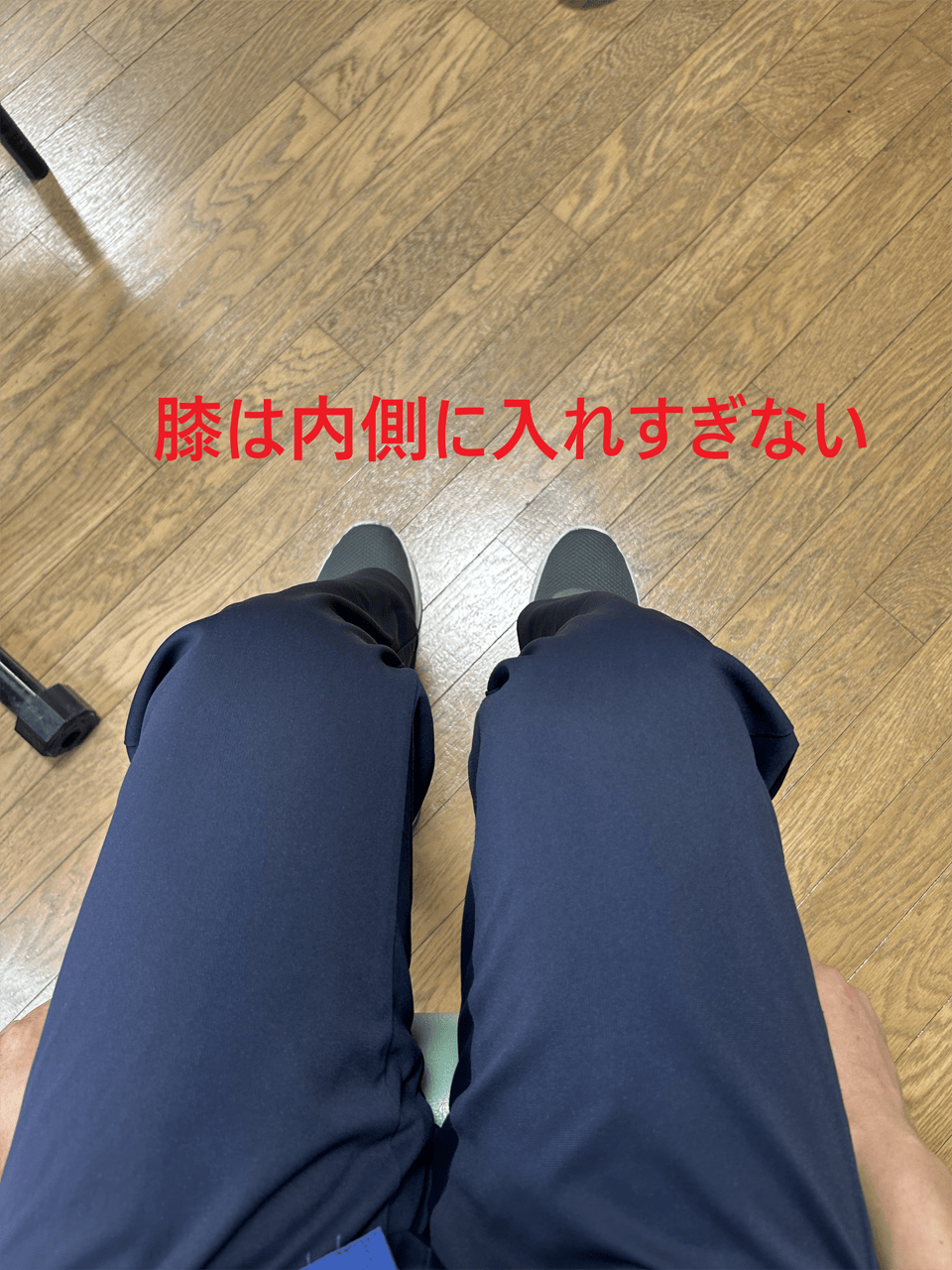 椅子を使用したスクワット運動3